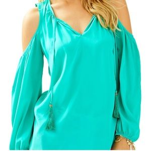 NWT - Finch Silk Open Shoulder (Lilly Pulitzer)